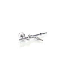Wiltec Airbrush Pistole Typ 180 mit Double Action Funktion, Düse Ø 0,3 mm, 1 Farbbecher, Adapter für Modellbau, Nailart usw.