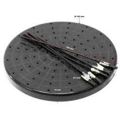 Wiltec Airbrush Werkstückhalter mit 6-fach Halterung für Modellbau, flexibler Lackierständer, Halterung für Airbrushen, für Absauganlage