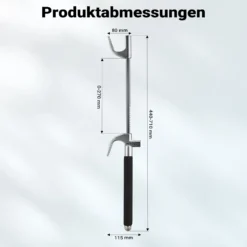 Wiltec Aluminium Lenkradsperre 440 x 120 x 45 mm als Lenkradschloss und Diebstahlsicherung fürs Auto