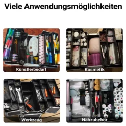 Wiltec Alu Transportkoffer, Aufbewahrungskoffer mit 2 Schlüsseln, Universalkoffer für Werkzeug, Hobby, Arbeit, Mehrzweckkoffer mit Innenaufteilung