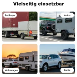 Wiltec Anhänger Adapter 13 auf 7 polig 12V, Kunststoff Adapter für PKW Anhänger, Anhängerkupplung Steckanschluss, Anhängersteckdose