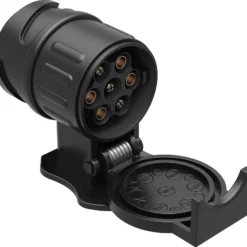 Wiltec Anhänger Adapter 13 auf 7 polig 12V, Kunststoff Adapter für PKW Anhänger, Anhängerkupplung Steckanschluss, Anhängersteckdose
