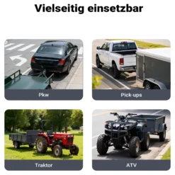 Wiltec Anhängerkupplungskugel 50 mm 3,5 t aus Carbonstahl gerader Kugelkopf 50/22 mm für Anhängerkupplung