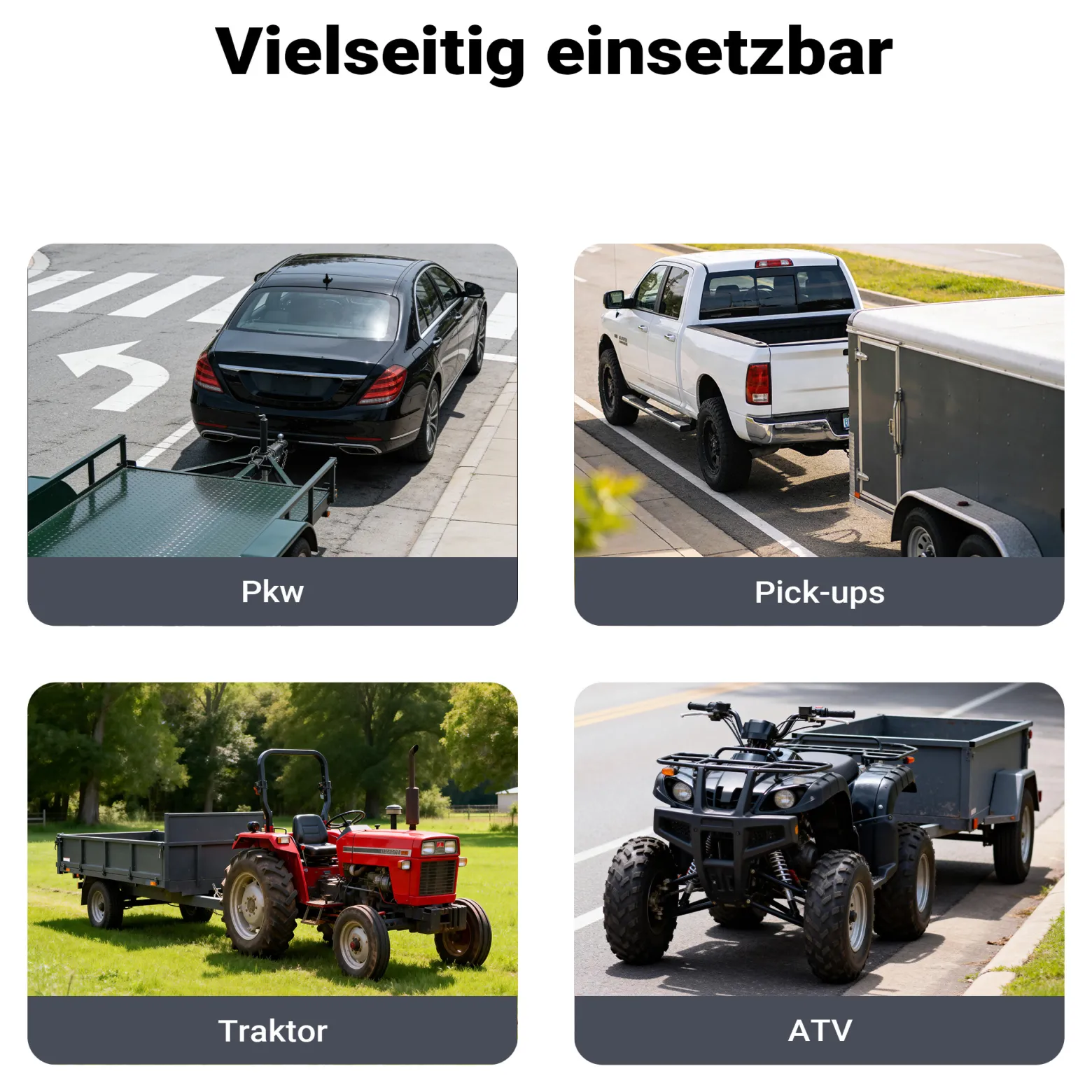 Wiltec Anhängerkupplungskugel 50 mm 3,5 t aus Carbonstahl gerader Kugelkopf 50/22 mm für Anhängerkupplung