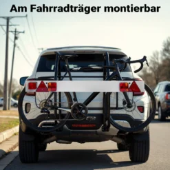 Wiltec Anhänger Lichtleiste 7-polig 12V 137 cm, Anhängerbeleuchtung für PKW und Fahrradträger, Adapter für Anhänger
