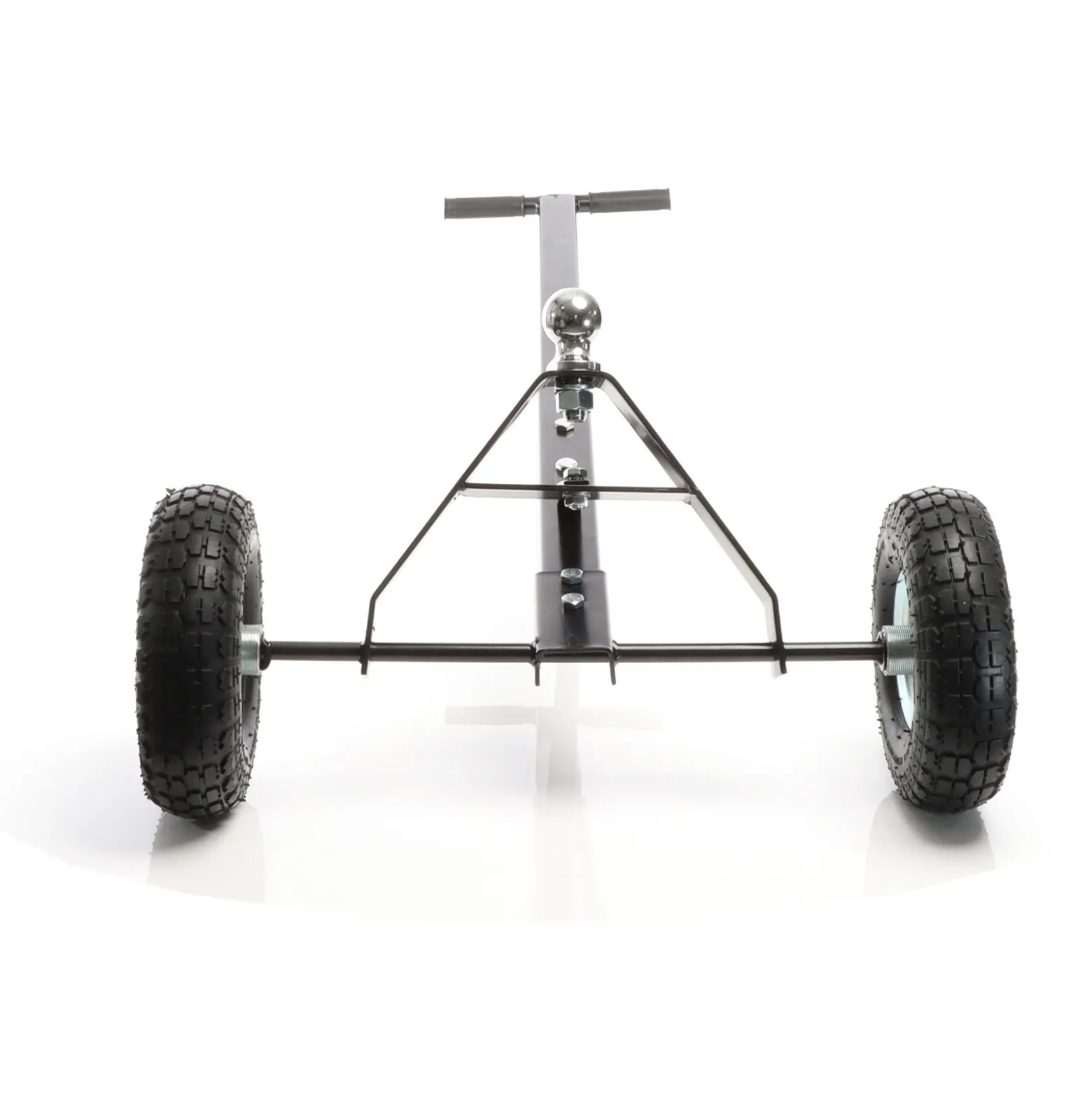 Wiltec Anhänger Rangierhilfe für Wohnwagen bis 270 kg, 110 x 72 x 30 cm, Rangierwagen mit Handgriff und Luftgummireifen
