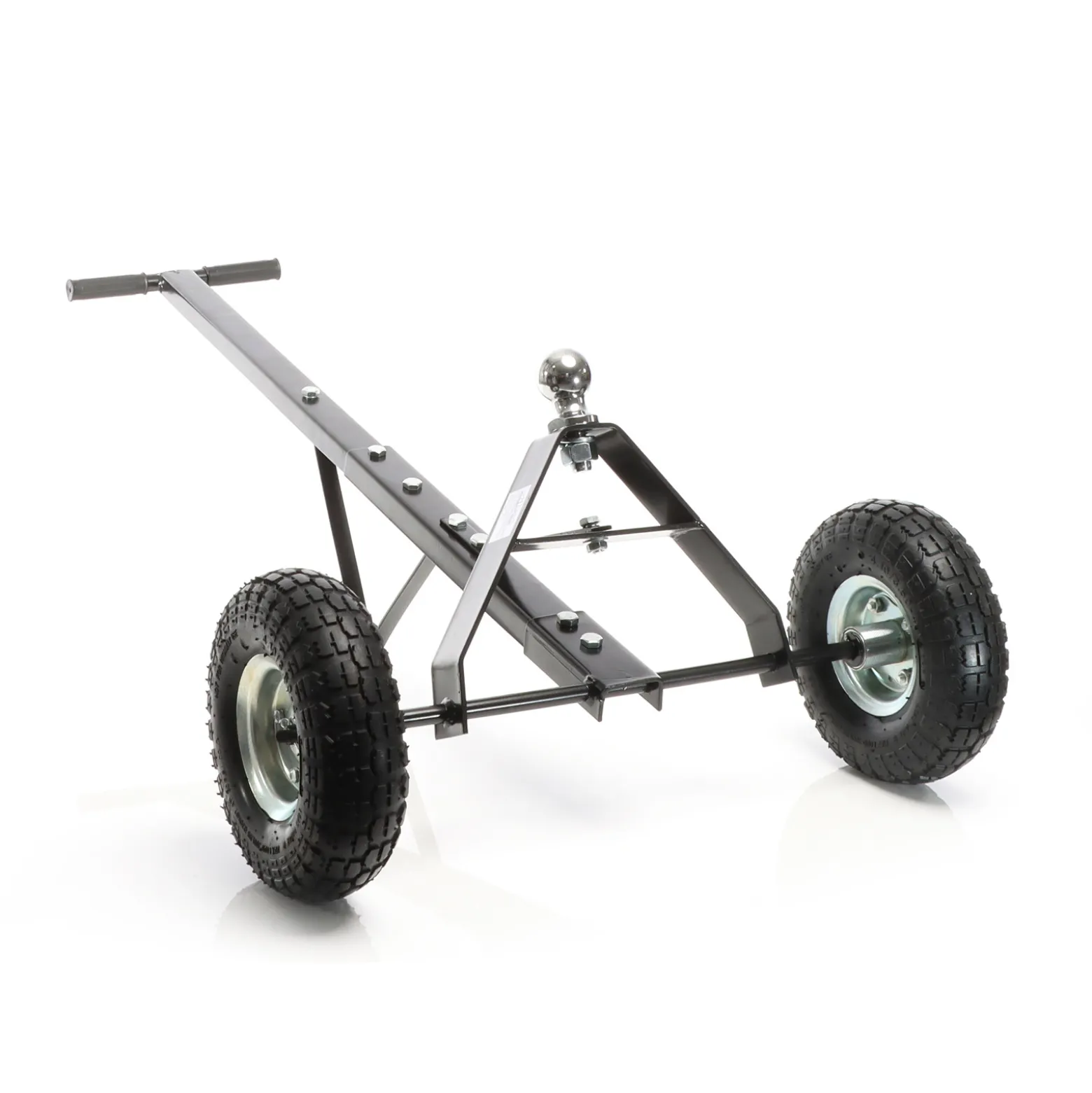 Wiltec Anhänger Rangierhilfe für Wohnwagen bis 270 kg, 110 x 72 x 30 cm, Rangierwagen mit Handgriff und Luftgummireifen