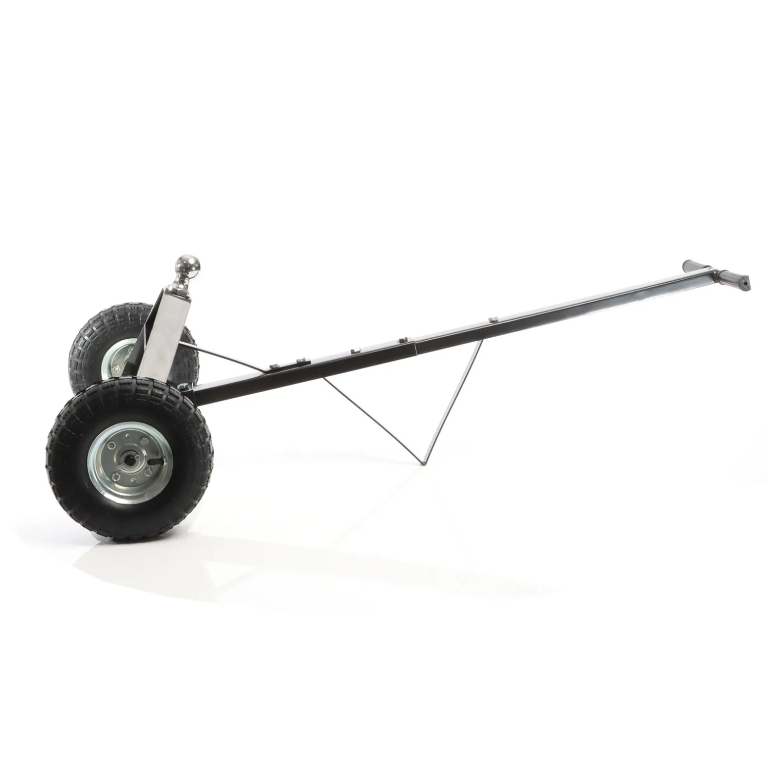 Wiltec Anhänger Rangierhilfe für Wohnwagen bis 270 kg, 110 x 72 x 30 cm, Rangierwagen mit Handgriff und Luftgummireifen