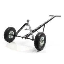 Wiltec Anhänger Rangierhilfe für Wohnwagen bis 270 kg, 110 x 72 x 30 cm, Rangierwagen mit Handgriff und Luftgummireifen