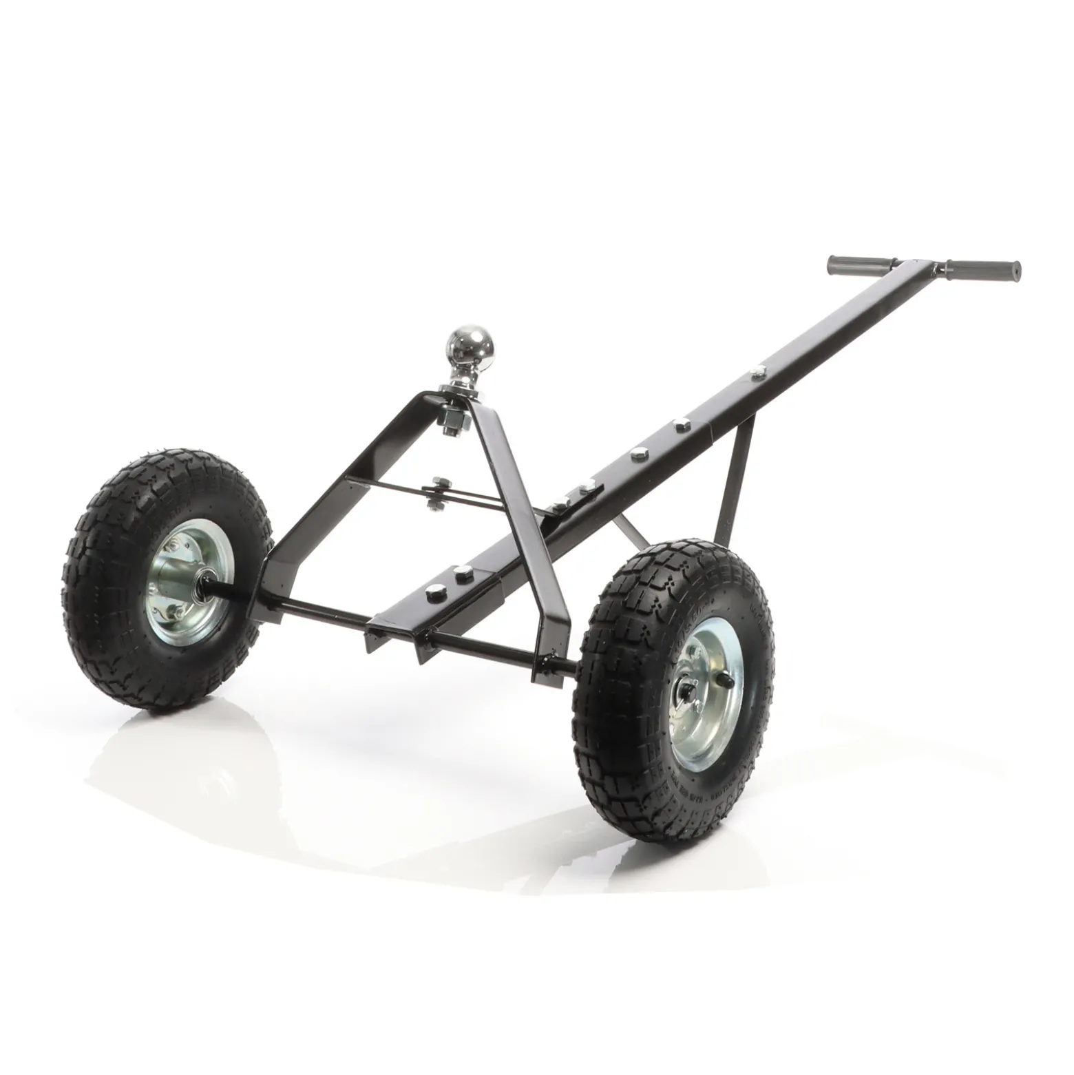 Wiltec Anhänger Rangierhilfe für Wohnwagen bis 270 kg, 110 x 72 x 30 cm, Rangierwagen mit Handgriff und Luftgummireifen