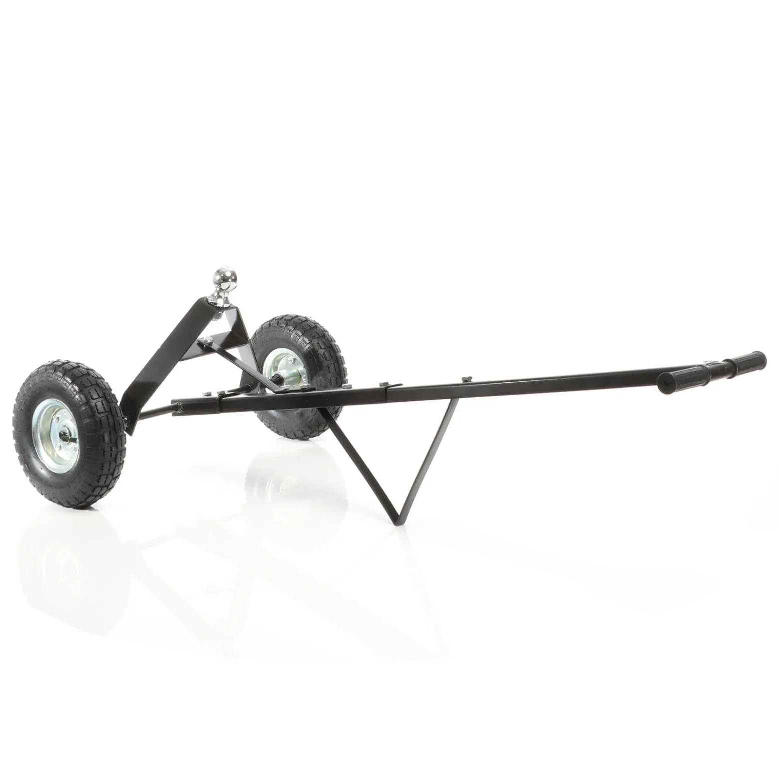 Wiltec Anhänger Rangierhilfe für Wohnwagen bis 270 kg, 110 x 72 x 30 cm, Rangierwagen mit Handgriff und Luftgummireifen