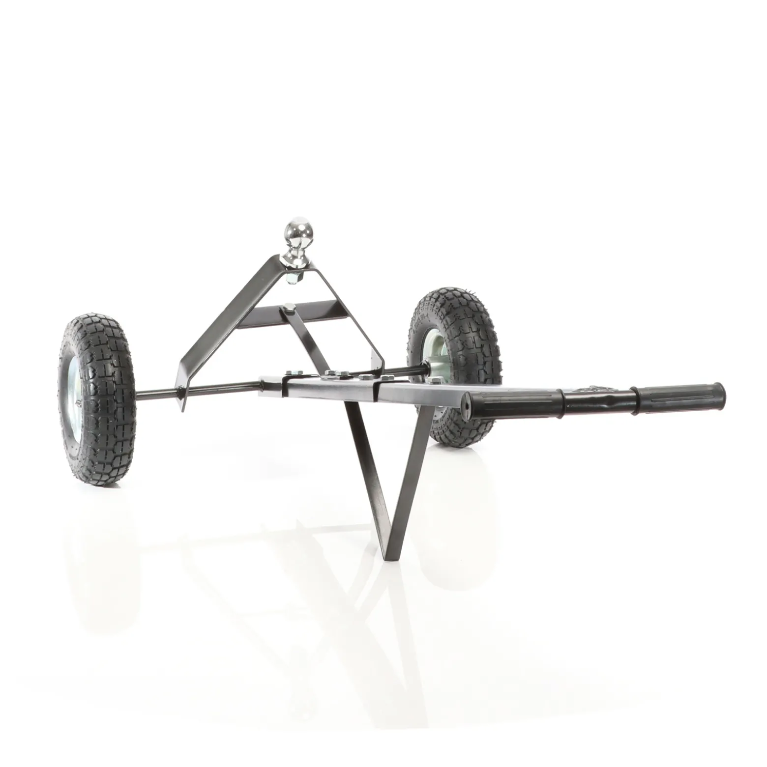 Wiltec Anhänger Rangierhilfe für Wohnwagen bis 270 kg, 110 x 72 x 30 cm, Rangierwagen mit Handgriff und Luftgummireifen