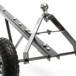 Wiltec Anhänger Rangierhilfe für Wohnwagen bis 270 kg, 110 x 72 x 30 cm, Rangierwagen mit Handgriff und Luftgummireifen
