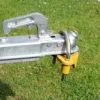 Wiltec Anhängerschloss mit Bügel, für 50 mm Kupplungseinlass, Diebstahlschutz aus Stahl für Anhänger und Wohnwagen, Bügelschloss