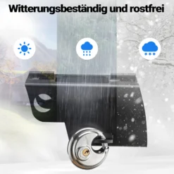 Wiltec Anhängerschloss mit Scharniersystem 70 mm Vorhängeschloss, Diebstahlsicherung aus Stahl für Anhänger