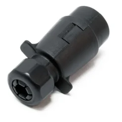 Wiltec Anhänger Stecker 7-polig 12V, Kunststoff Adapter für PKW Anhänger, Anhängerkupplung Steckanschluss, Anhängersteckdose
