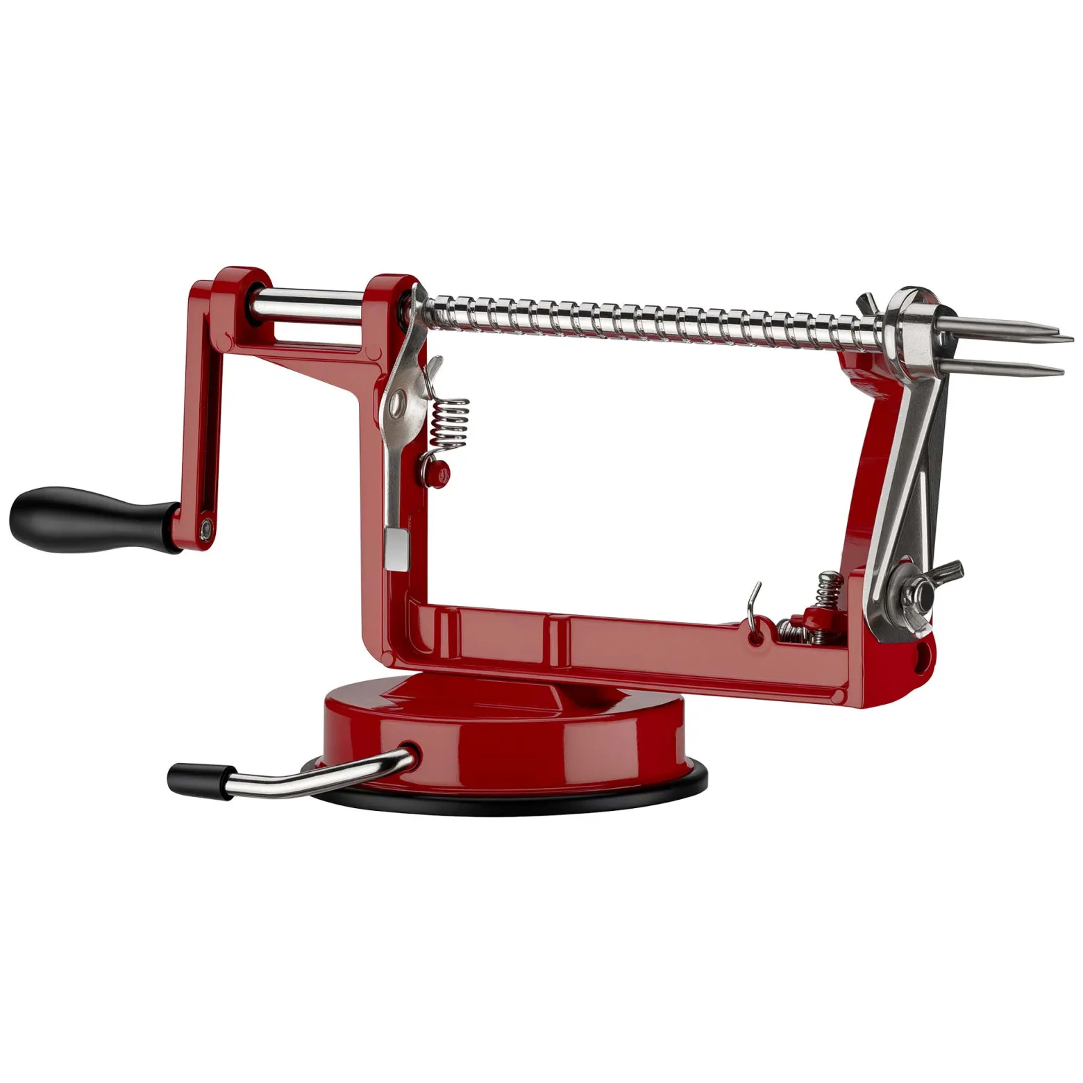 Wiltec Apfelschäler 3 in 1 mit Stahlklingen, Apfelschälmaschine 30 x 10 x 13 cm, Schäler, Entkerner und Schneider, multifunktionale Schälmaschine für Obst und Gemüse, Apfelentkerner und Apfelschneider
