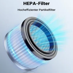 Wiltec Aschesauger 600 W, tragbarer Aschestaubsauger 4 l Fassungsvermögen, Staubsauger für Asche mit HEPA-Filter, effizienter Kaminsauger