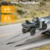 Wiltec Auffahrrampe 310 cm 540 kg für ATV Quad Motorrad, Aluminium Auffahrschiene faltbar, Verladerampe rutschsicher