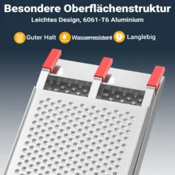 Wiltec Auffahrrampe 215 cm 340 kg für ATV Quad Motorrad, Aluminium Auffahrschiene faltbar, Verladerampe rutschsicher