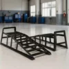 Wiltec Auffahrrampe 2er Set bis 2 t je Paar, 940 x 310 x 270 mm, Auffahrschiene für Fahrzeuge, Verladerampen aus Stahl