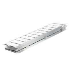 Wiltec Auffahrrampe 3-fach klappbar 172cm 340kg pro Element für Motorrad ATV Quad, Aluminium Auffahrschiene faltbar, Verladerampe rutschsicher