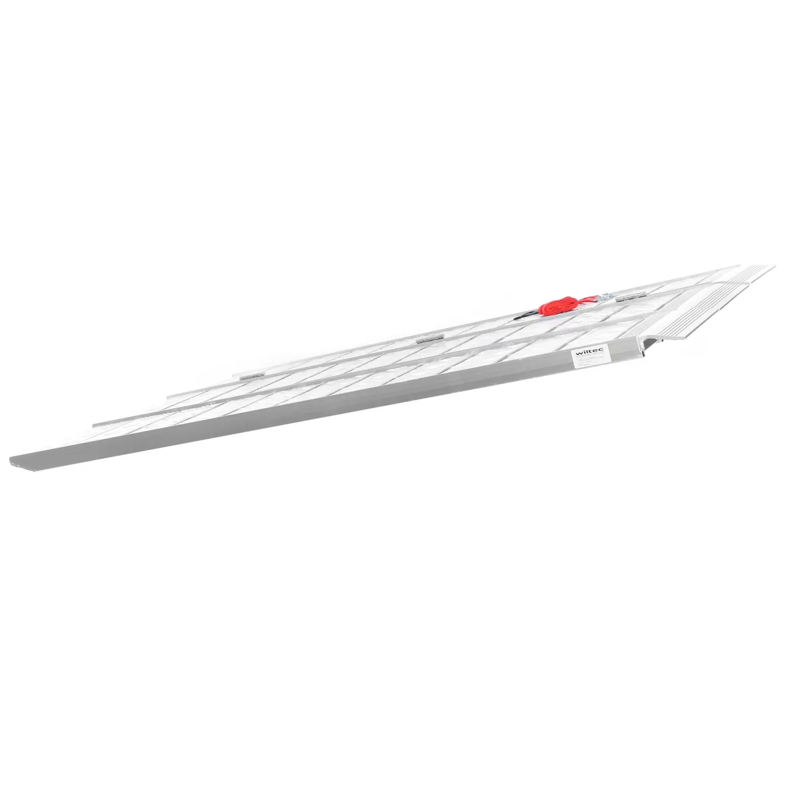 Wiltec Auffahrrampe 3-fach klappbar 172cm 340kg pro Element für Motorrad ATV Quad, Aluminium Auffahrschiene faltbar, Verladerampe rutschsicher