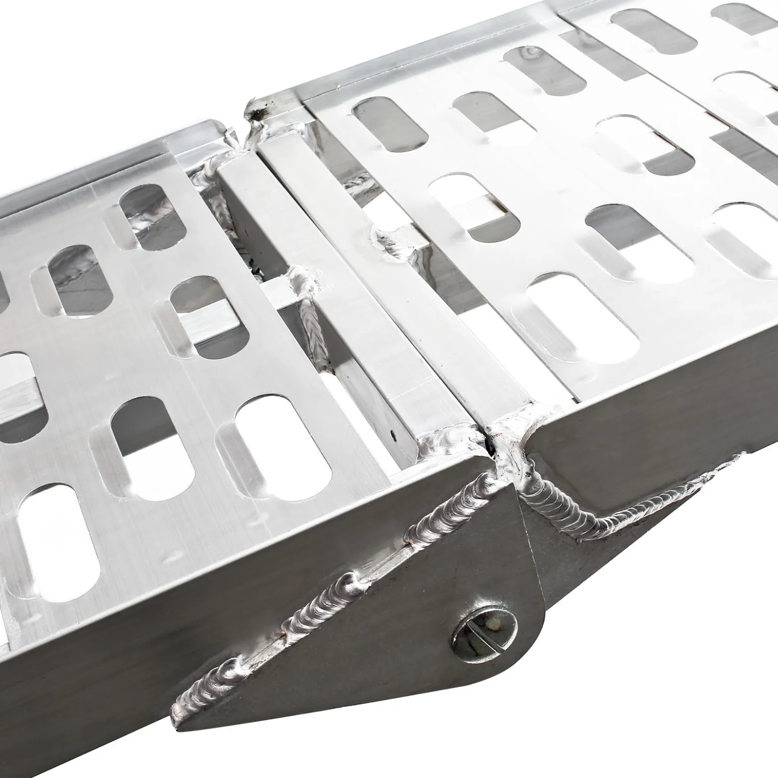 Wiltec Auffahrrampe 220x28 cm 340 kg für ATV Motorrad Quad, Aluminium Auffahrschiene faltbar, Verladerampe rutschsicher