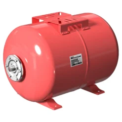 Wiltec Ausdehnungsgefäß 50 Liter, horizontaler Membrankessel für Hauswasserwerke und Druckerhöhungsanlagen mit EPDM Membran