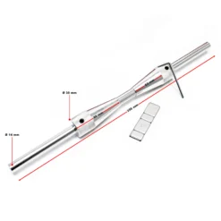 Wiltec Auswuchtbock für Motorradrreifen, für Radgrößen mit Achensdurchmesser 29 mm, zum Auswuchten, Reparatur von Schaden an Felgen und Rädern, Wuchtmaschine
