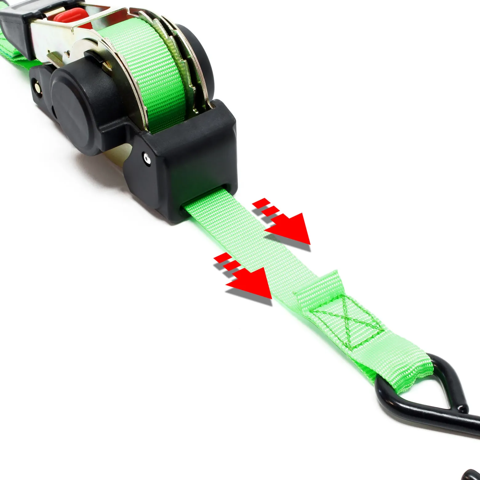 Wiltec Automatik Zurrgurt 320 daN Zuglast 3,5m x 25mm PES Spanngurt mit S-Haken selbstaufrollend, ideal für Autotransport