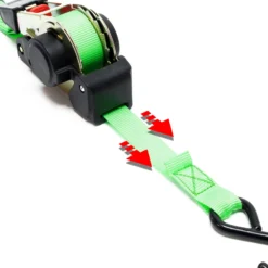 Wiltec Automatik Zurrgurt 320 daN Zuglast 1,8m x 25mm PES Spanngurt mit S-Haken selbstaufrollend, ideal für Autotransport