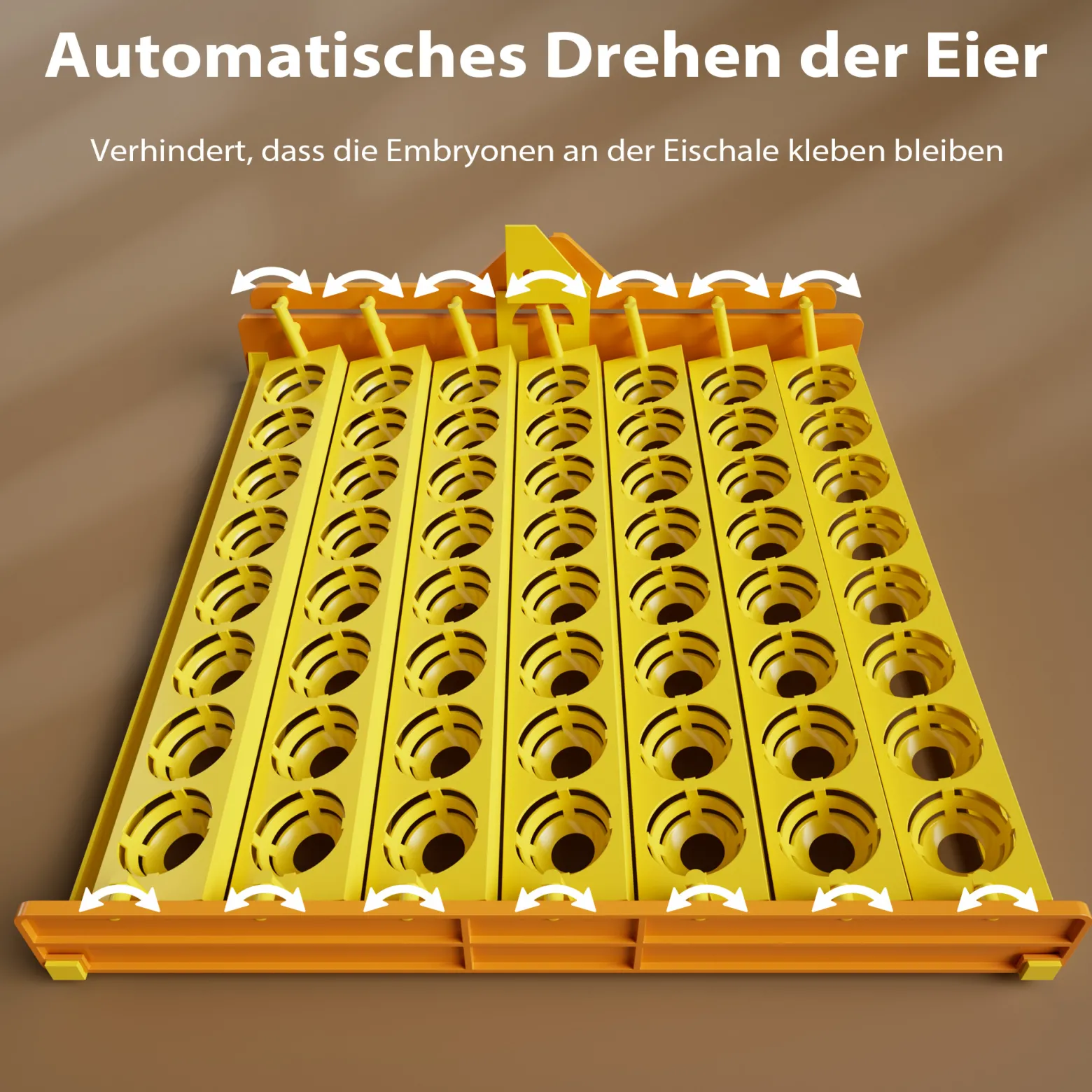 Wiltec Automatische Brutmaschine für 112 Eier, Inkubator mit vollautomatischem Wendesystem, Brutautomat mit Temperatursteuerung und Feuchtigskeitsregulierung, Brutkasten zum Eier ausbrüten