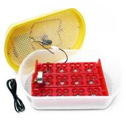 Wiltec Automatische Brutmaschine für 12 Eier, Inkubator mit vollautomatischem Wendesystem, Brutautomat mit Temperatursteuerung und Feuchtigskeitsregulierung, Brutkasten zum Eier ausbrüten