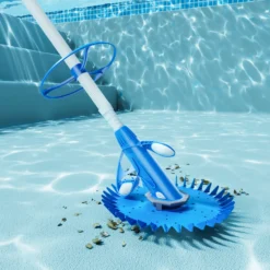 Wiltec automatischer Poolreiniger inkl. 12 Schläuchen Poolsauger Pool Bodensauger Oberflächensauger