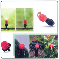 Wiltec Automatisches Bewässerungssystem mit Micro Drip System, 40m Tropfschlauch und 2 Aufsatzarten, Bewässerung für Garten mit Sprinkler Bewässerungsset