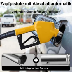 Wiltec Automatische Zapfpistole für Heizöl und Diesel 24mm (3/4 Zoll) DN20 120l/min Modell 4007