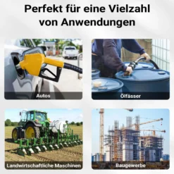 Wiltec Automatische Zapfpistole für Heizöl und Diesel 24mm (3/4 Zoll) DN20 120l/min Modell 4007