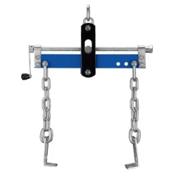 Wiltec Balancierer bis 680 kg, Getriebeheber aus Stahl, Motorheber mit einstellbarem Arbeitsbereich, Werkstattkran mit Kette und Sicherheitshaken