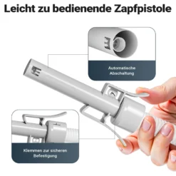 Wiltec batteriebetriebene Transferpumpe, selbstansaugende Kraftstoffförderpumpe 12 V, Umfüllpumpe mit LED-Anzeige, Förderpumpe für Benzin, Diesel, Öl