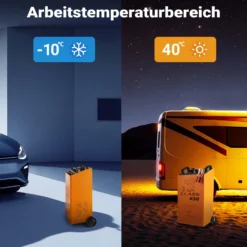 Wiltec Batterieladegerät Booster Class CD 830 12-24 V, mobiles Ladegerät mit Starthilfe für Auto, Motorrad und Lkw, Akkuladegerät mit Schnellladung