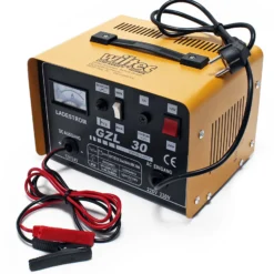 Wiltec Batterieladegerät 12V 24V 16A Batterie, Ladegerät für Motorräder, Kfz, Lkw, Akkuladegerät WBL-GZL30 mit Schnellladung