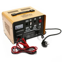 Wiltec Batterieladegerät 12V 24V 16A Batterie, Ladegerät für Motorräder, Kfz, Lkw, Akkuladegerät WBL-GZL30 mit Schnellladung