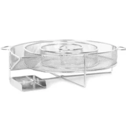 Wiltec BBQ Räucherschnecke aus Edelstahl 16x4,5cm, Brennzeit bis zu 8 h, Kaltraucherzeuger Kaltrauchgenerator Kalträuchern Smoker Sparbrand Räuchern