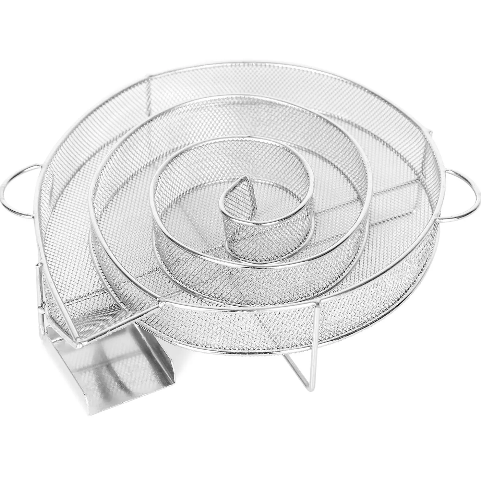 Wiltec BBQ Räucherschnecke aus Edelstahl 16x4,5cm, Brennzeit bis zu 8 h, Kaltraucherzeuger Kaltrauchgenerator Kalträuchern Smoker Sparbrand Räuchern