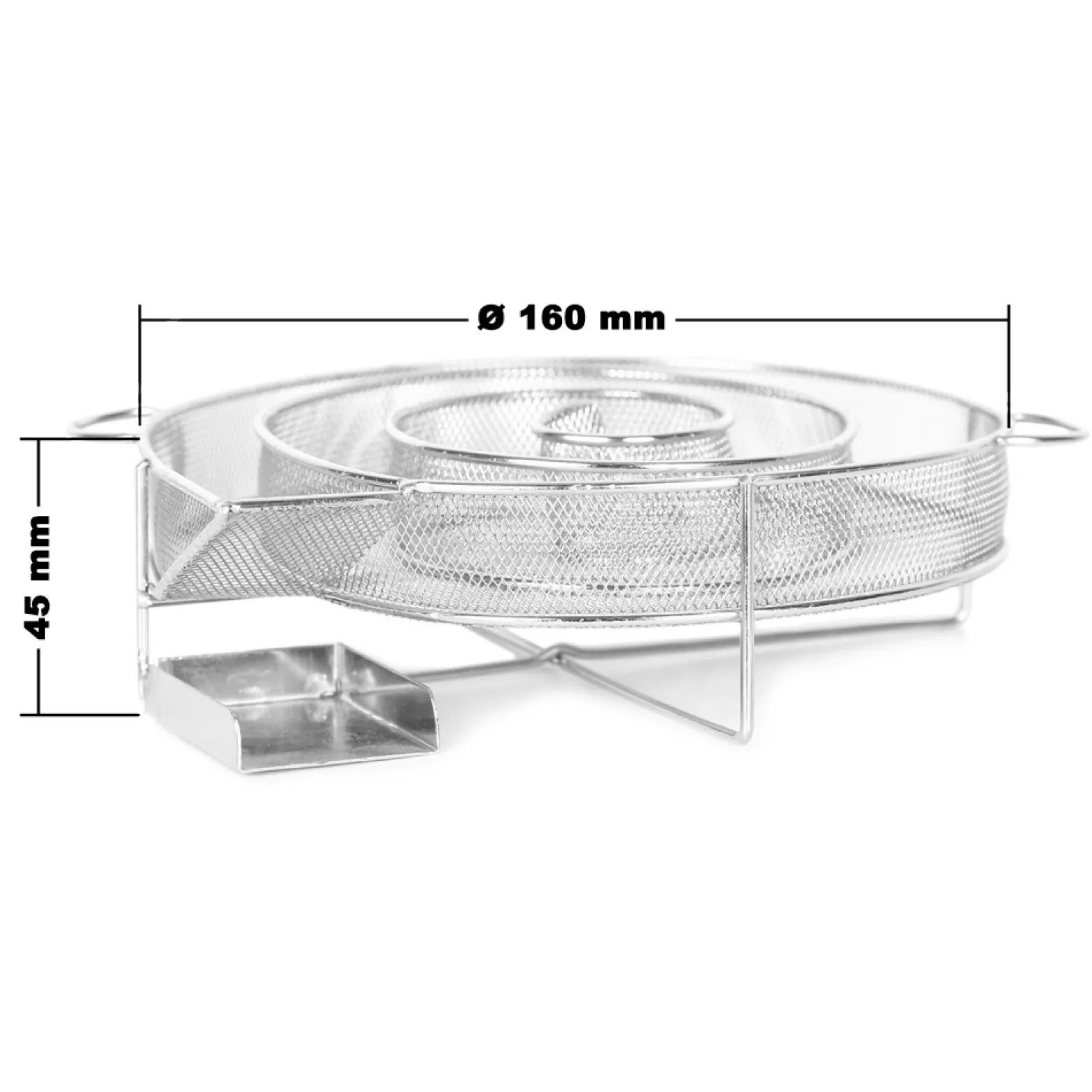 Wiltec BBQ Räucherschnecke aus Edelstahl 16x4,5cm, Brennzeit bis zu 8 h, Kaltraucherzeuger Kaltrauchgenerator Kalträuchern Smoker Sparbrand Räuchern