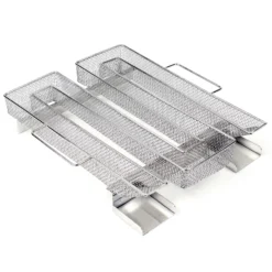 Wiltec BBQ Sparbrand 22x20,5x4,5cm Kaltrauchgenerator aus Edelstahl Brennzeit bis zu 8 h, Kaltraucherzeuger zum Kalträuchern Smoker