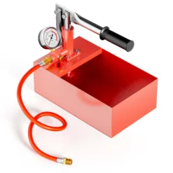 Wiltec Befüllpumpe und Prüfpumpe mit 5 l Füllmenge, Abdrückpumpe für Heizung und Solar, Druckprüfpumpe mit 25 bar Prüfdruck