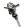 Wiltec Benzinhahn mit Benzinsieb für Stromerzeuger – Ersatzteil für Kraftstofftank – Kraftstoffschlauchanschluss 6 mm – Verschraubung AG M10 x 1,25 – silberfarben