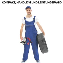 Wiltec Bio Dieselpumpe 12 V, 150 W, 40 l/min, Heizölpumpe selbstansaugend, Absaugpumpe für Diesel, Biodiesel, Heizöl, tragbare mobile Umfüllpumpe